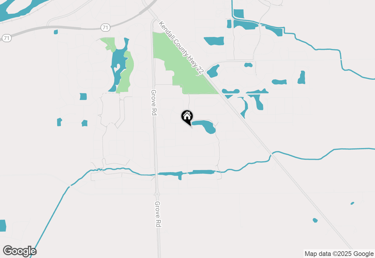 Map of 851 Claridge Drive, Oswego, IL 60543