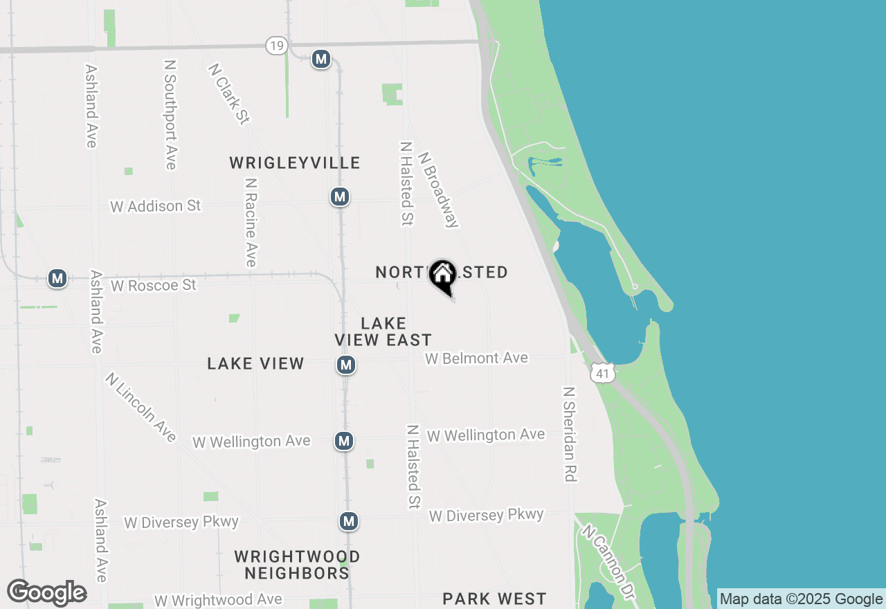 Map of 707 W Buckingham Place #2E, Chicago, IL 60657