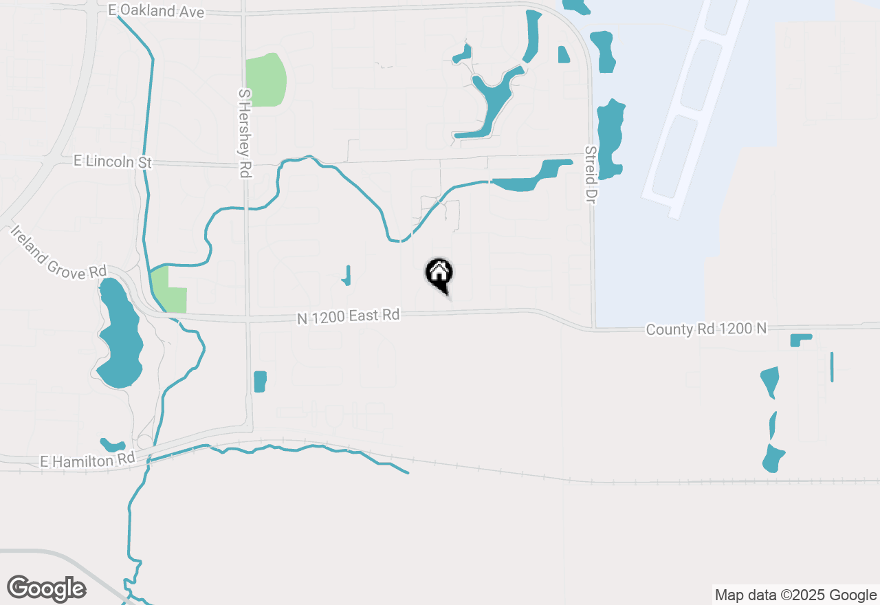 Map of 1510 Shaunessey Drive, Bloomington, IL 61704