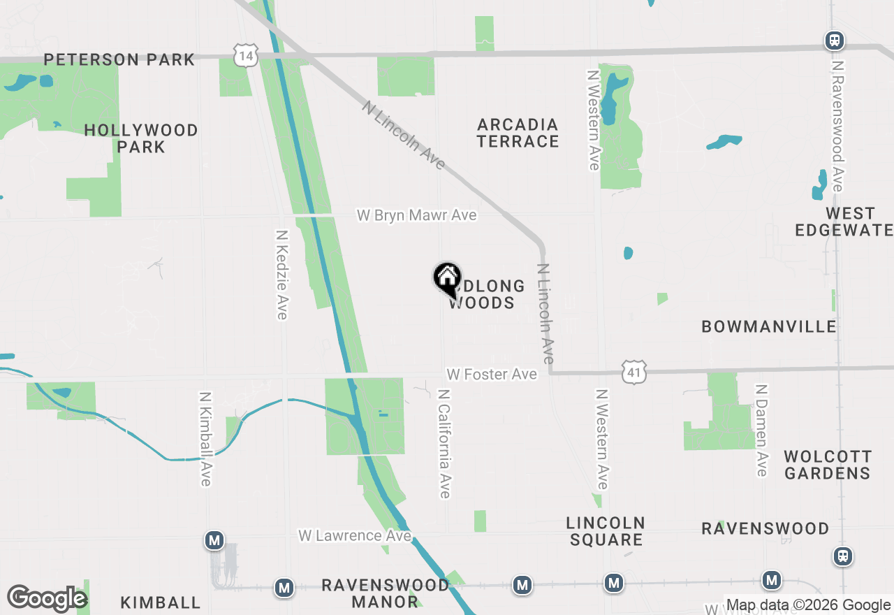 Map of 5355 N California Avenue #409, Chicago, IL 60625