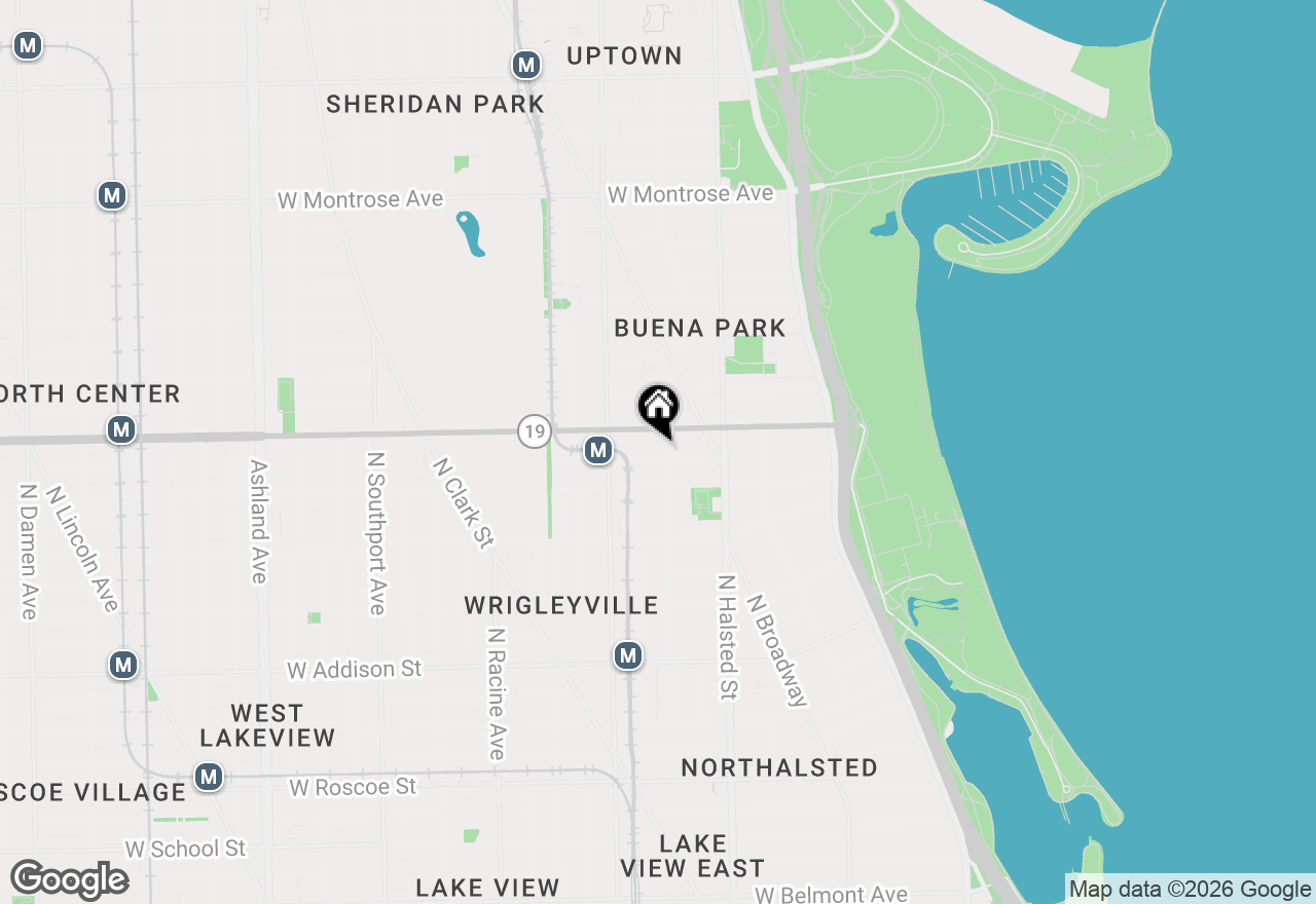 Map of 904 W Dakin Street #401, Chicago, IL 60613