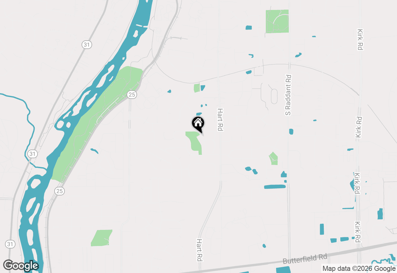 Map of 1318 Fairfield Way, North Aurora, IL 60542