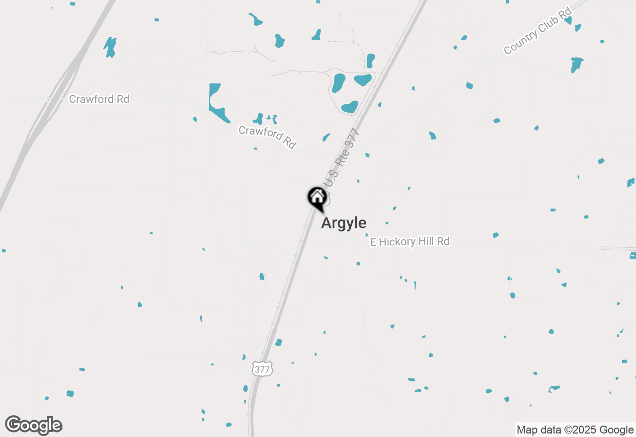 Map of 606 Highway 377 N, Argyle, TX 76226