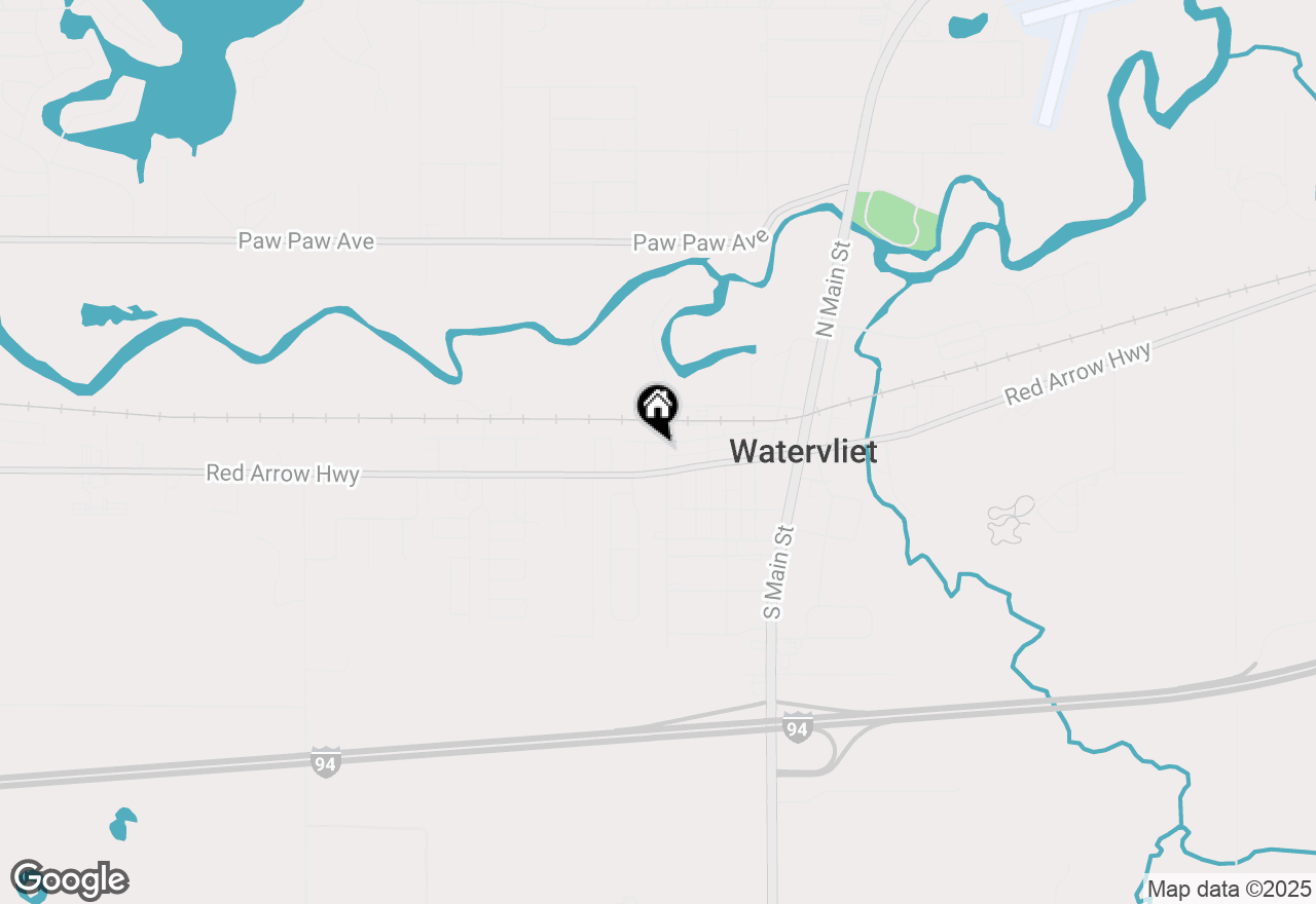Map of 127 N Pleasant Street, Watervliet, MI 49098