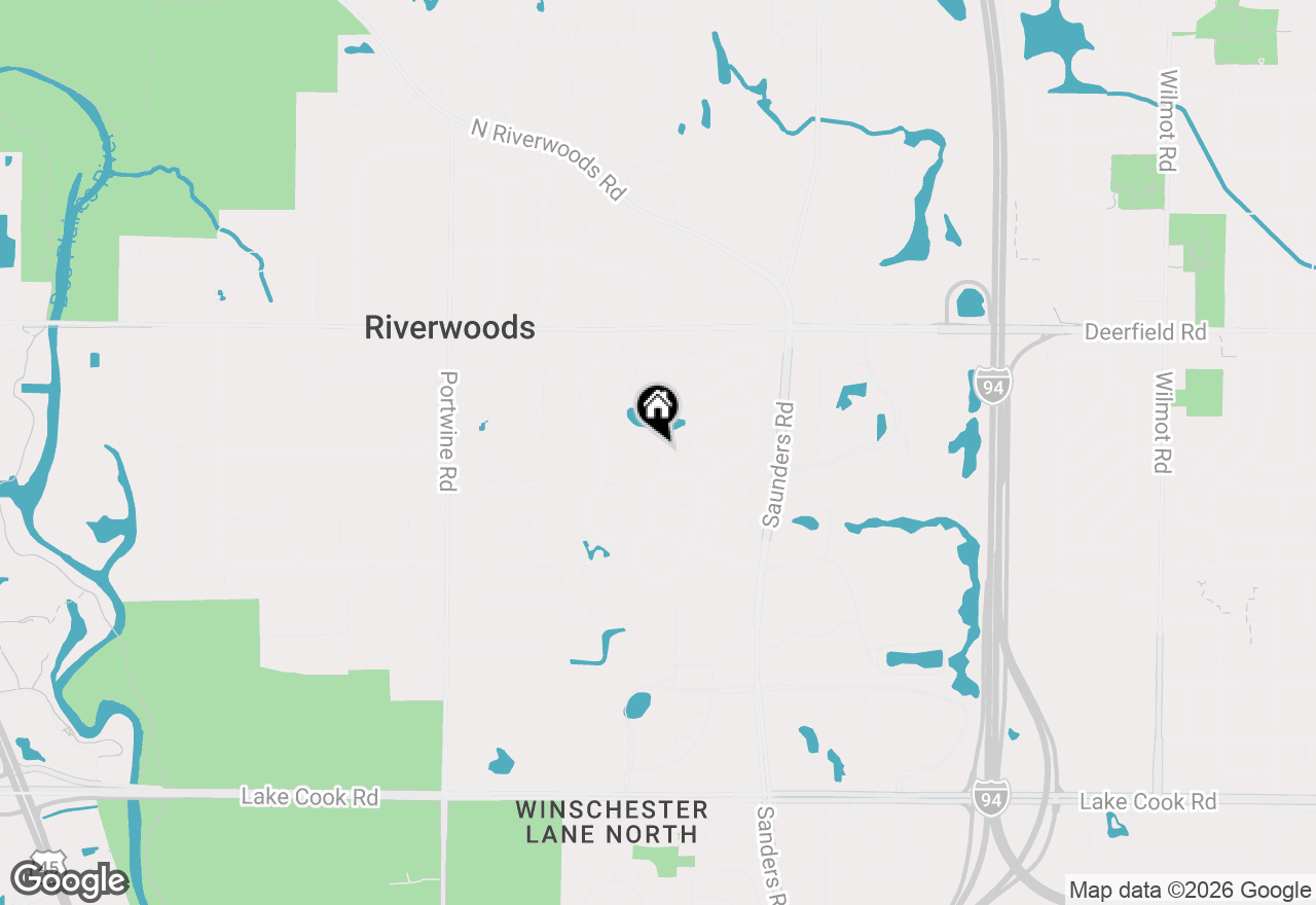 Map of 575 Cypress Point Court, Riverwoods, IL 60015