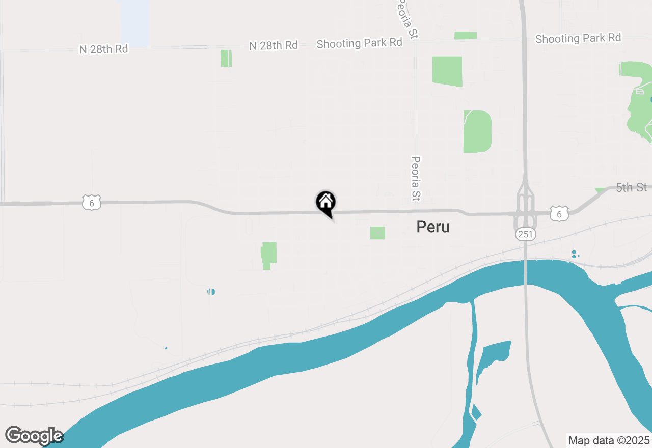 Map of 701 Cross Street, Peru, IL 61354