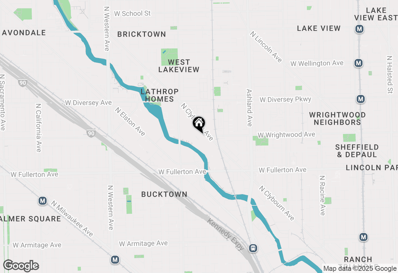 Map of 2614 N Clybourn Avenue #401, Chicago, IL 60614