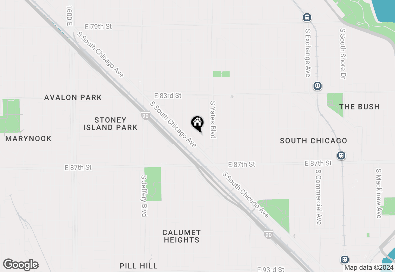 Map of 8519 S Crandon Avenue, Chicago, IL 60617