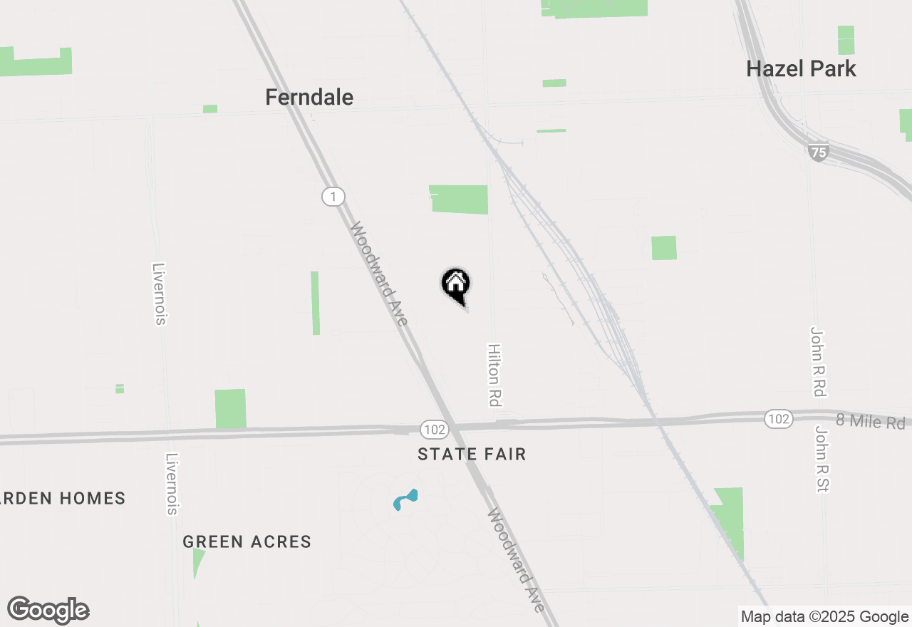 Map of 354 Silman Street, Ferndale, MI 48220