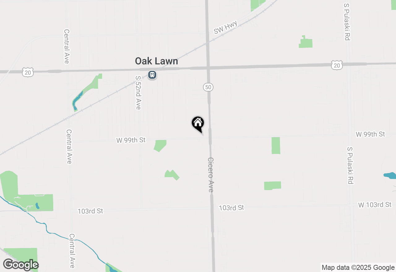 Map of 4832 W 99th Street, Oak Lawn, IL 60453