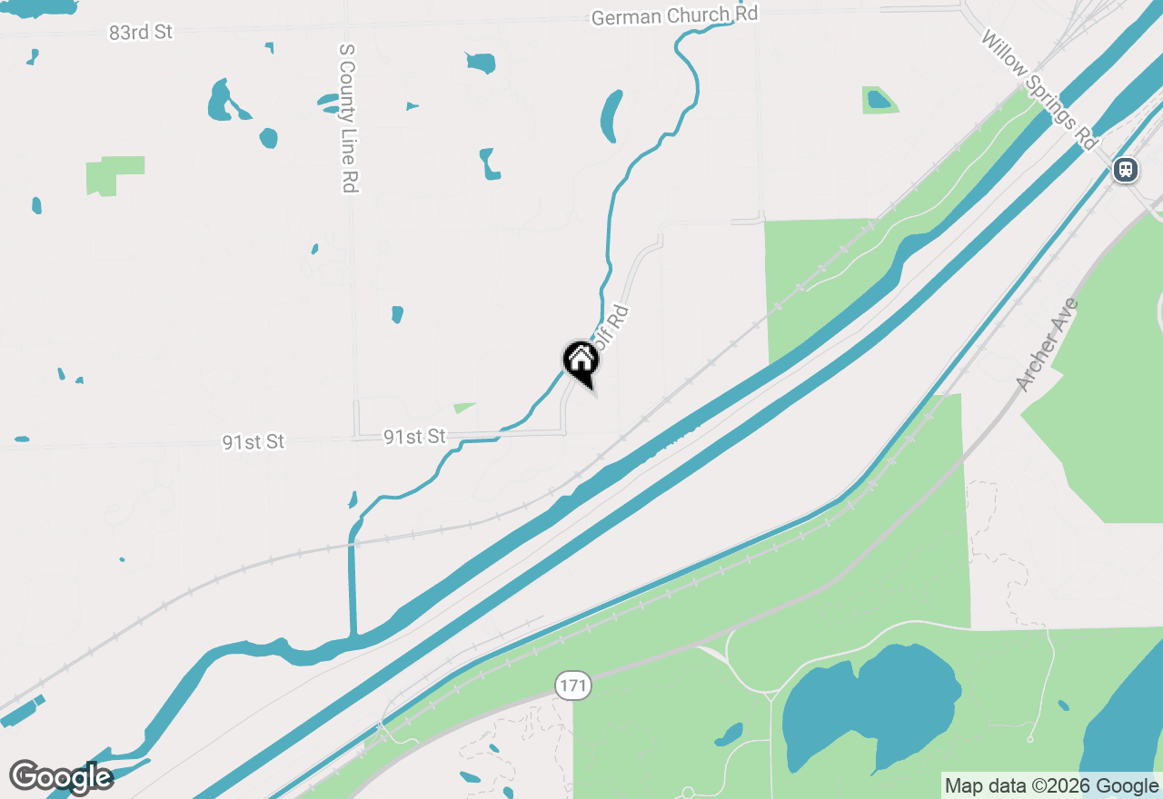 Map of 9000 Wolf Road, Burr Ridge, IL 60527