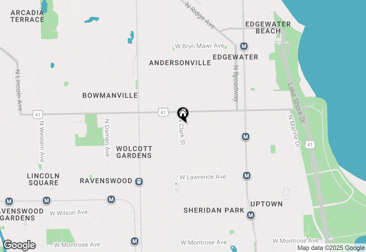 Map of (Address confidential), Chicago, Illinois 60640