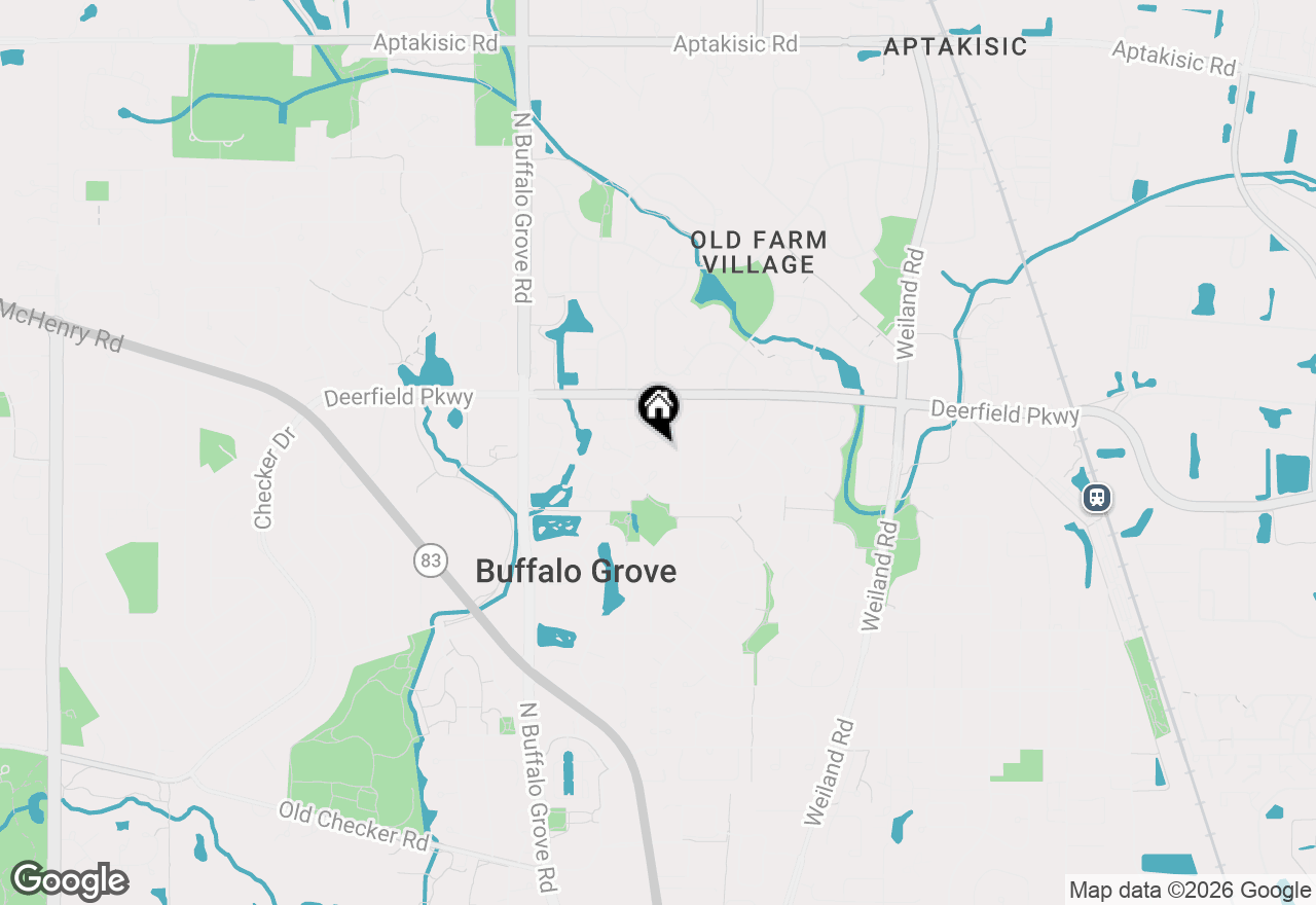Map of 105 Autumn Court #105, Buffalo Grove, IL 60089