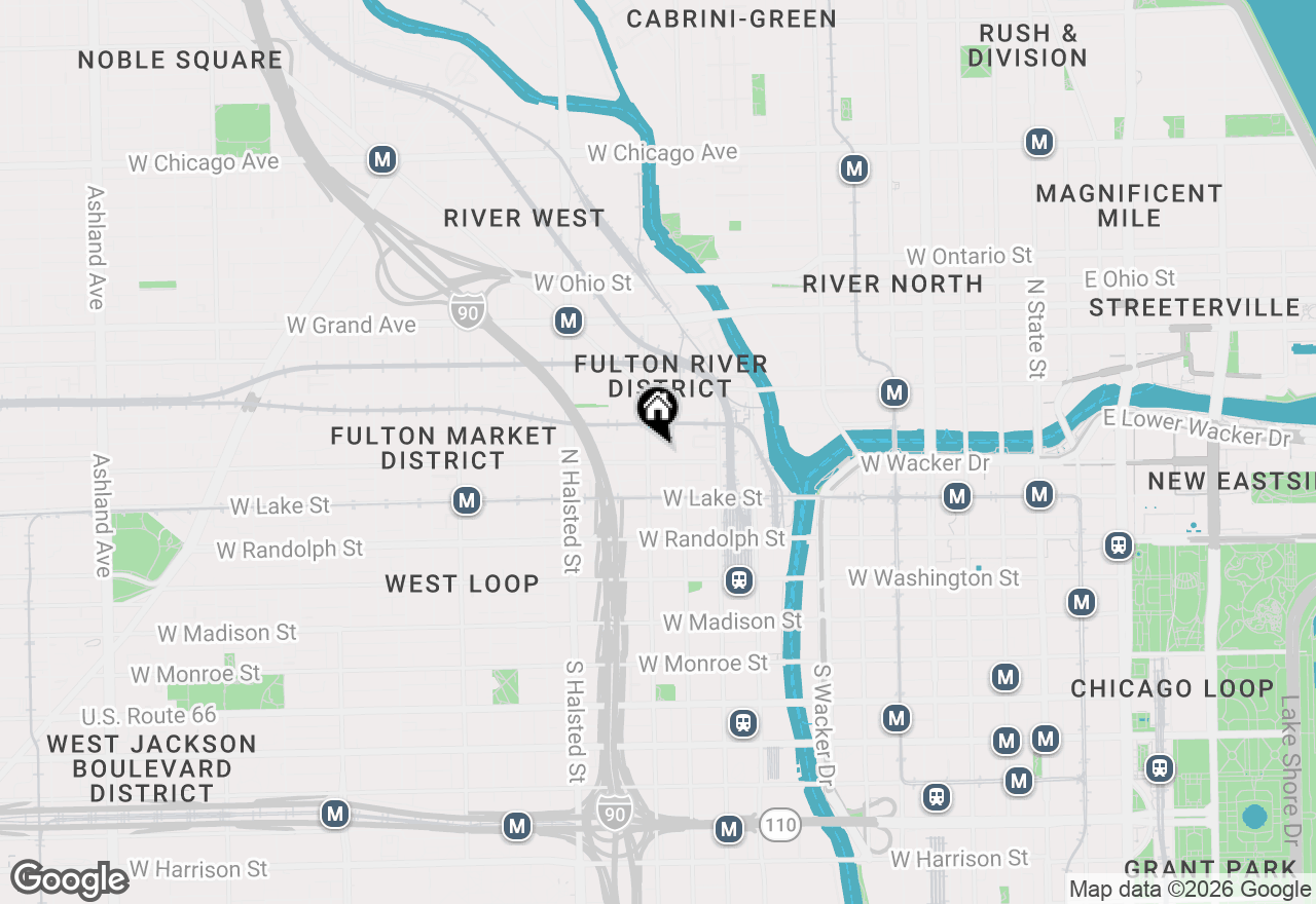Map of 616 W Fulton Street #219, Chicago, IL 60661