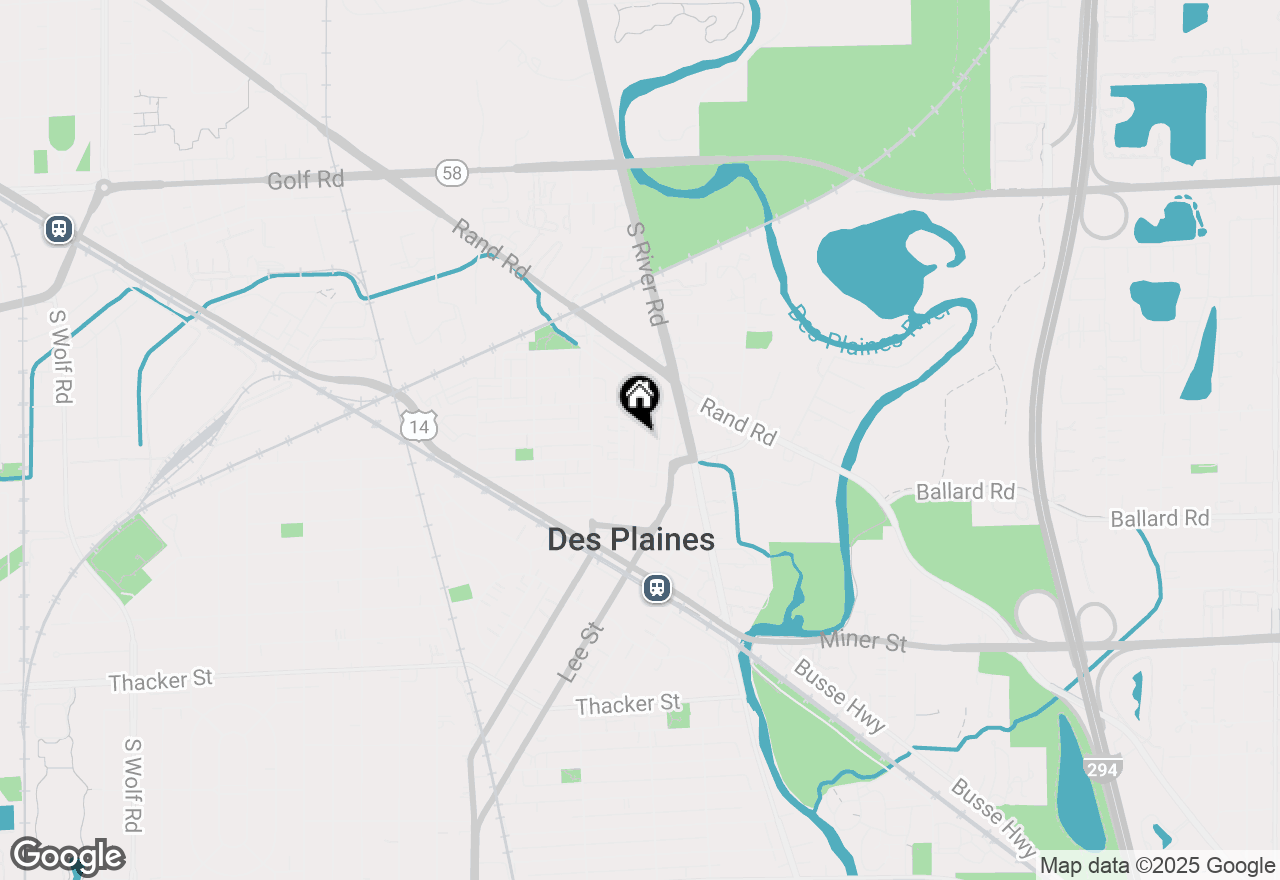 Map of 430 Oak Street, Des Plaines, IL 60016