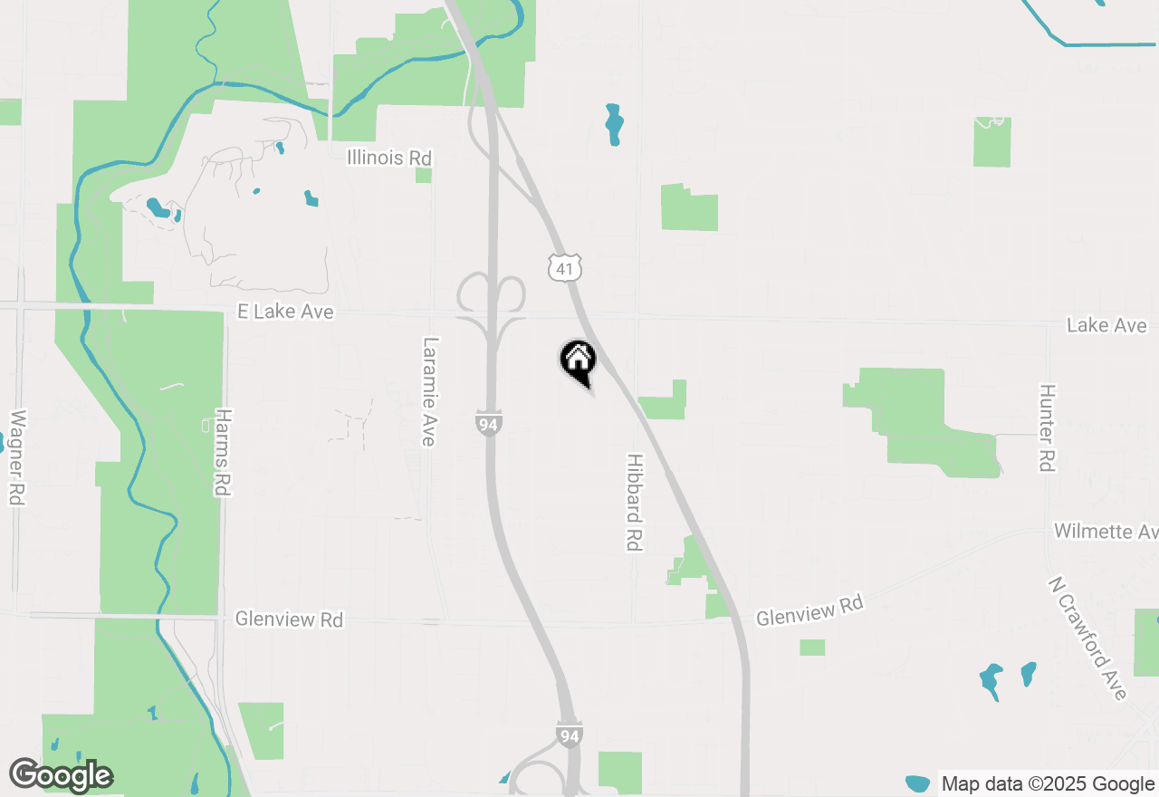 Map of 715 Lamon Avenue, Wilmette, IL 60091