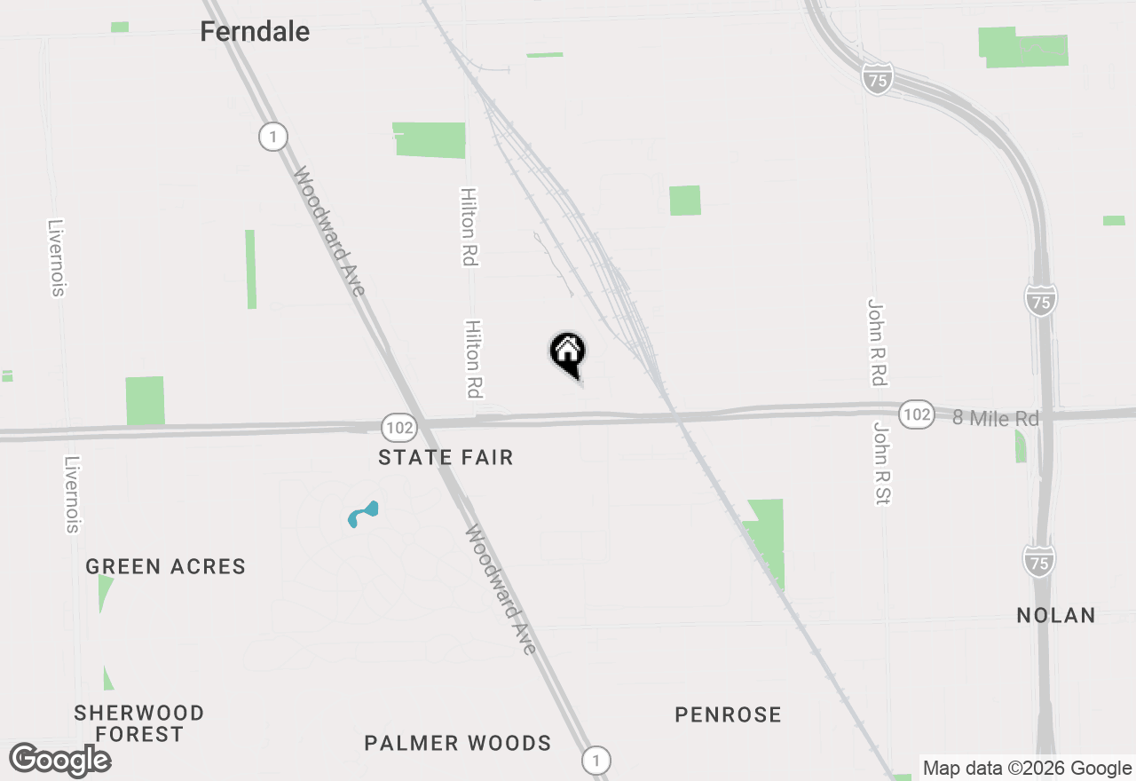 Map of 750 E Chesterfield Street, Ferndale, MI 48220