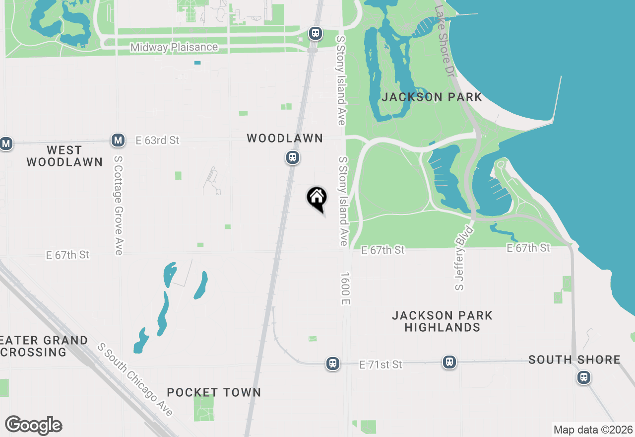 Map of (Address confidential), Chicago, Illinois 60637