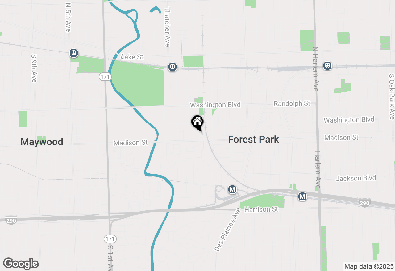 Map of 14 Forest Avenue, River Forest, IL 60305