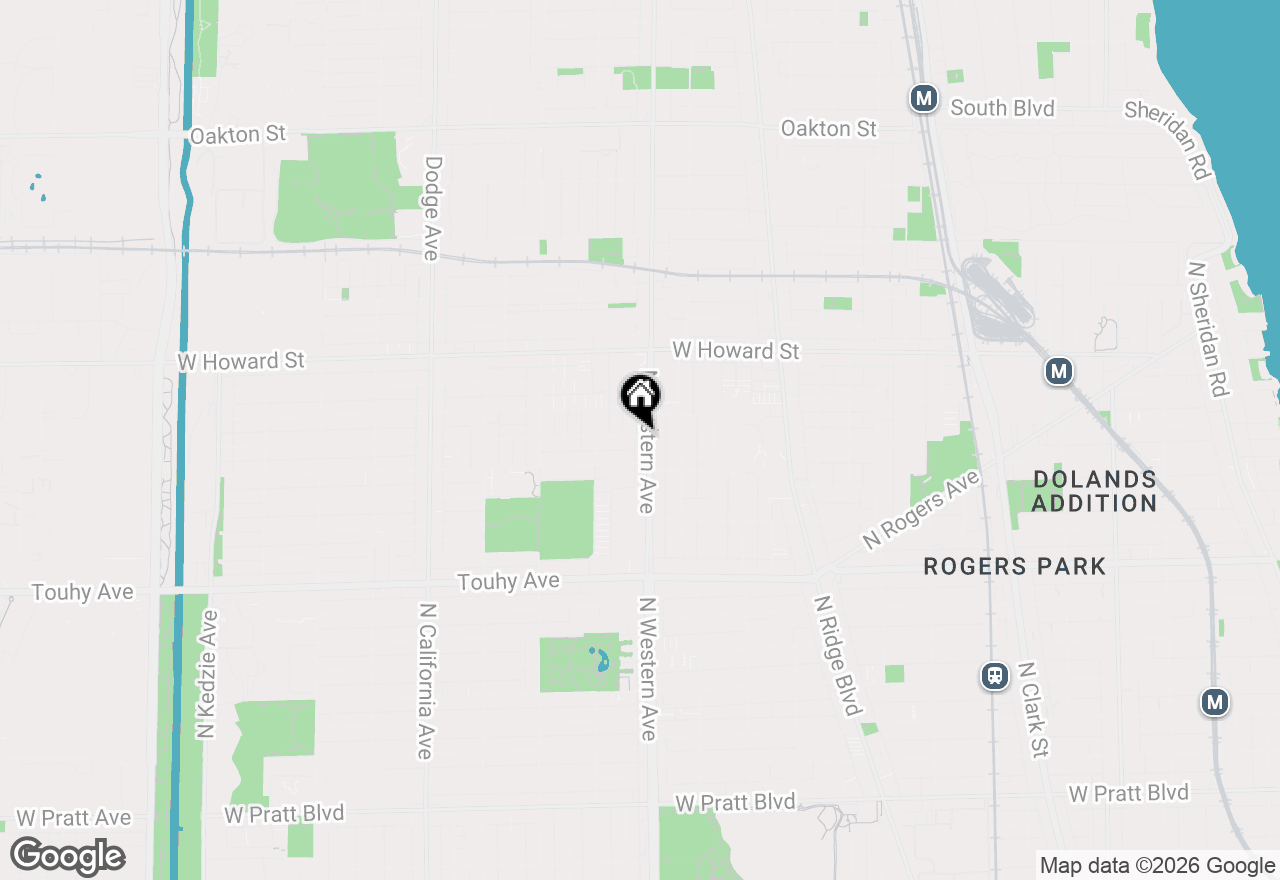 Map of 2411 W Fargo Avenue #206, Chicago, IL 60645