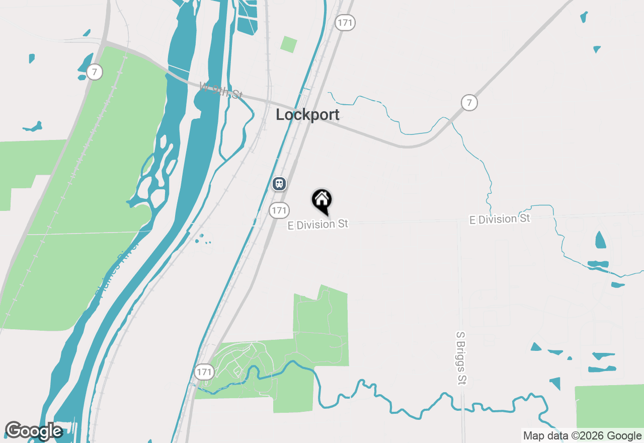 Map of 316 E Division Street, Lockport, IL 60441