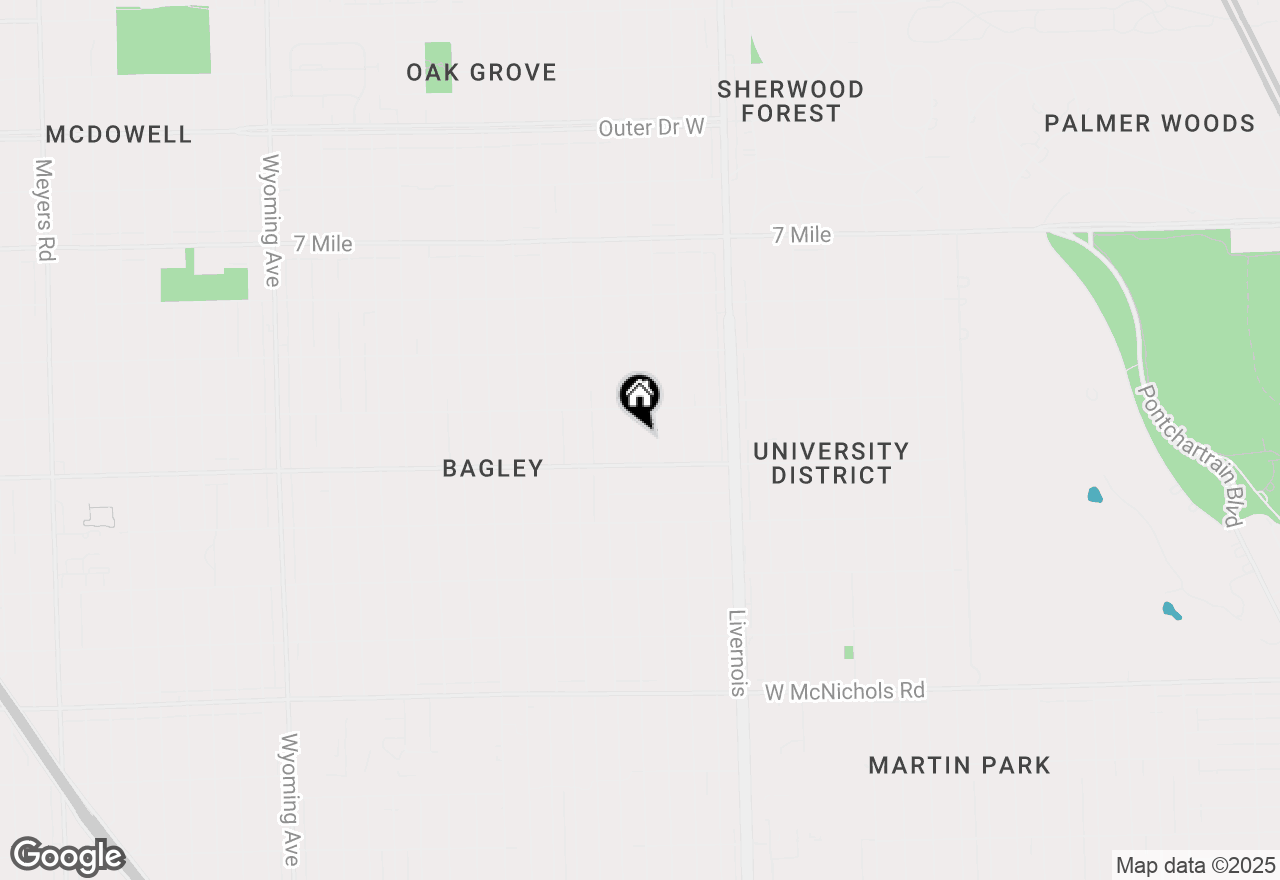 Map of 18250 Prairie Street, Detroit, MI 48221