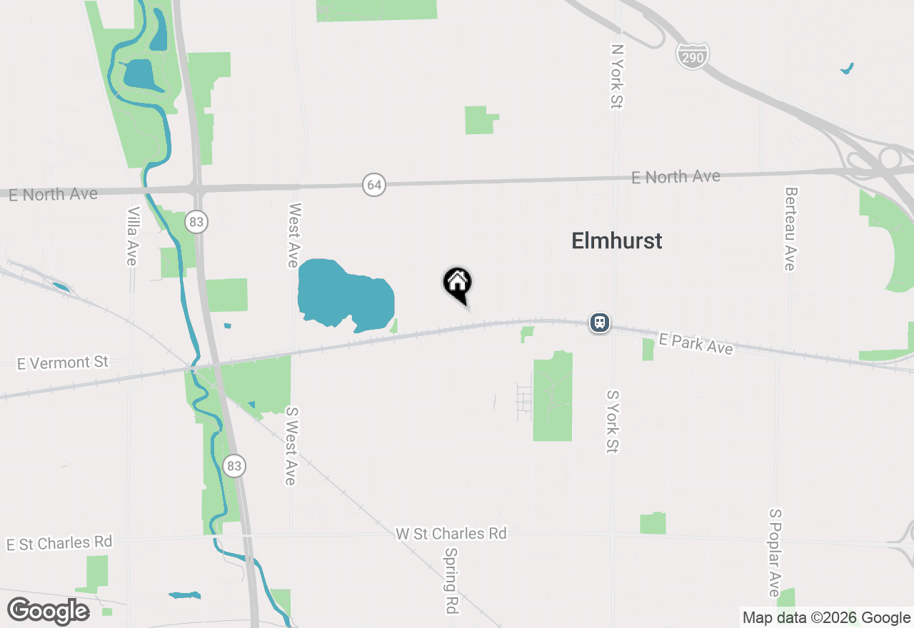 Map of 110 N Myrtle Avenue, Elmhurst, IL 60126