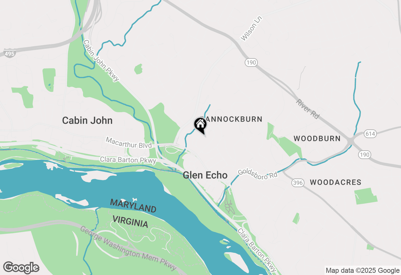 Map of 6313 W Halbert Road, Bethesda, MD 20817