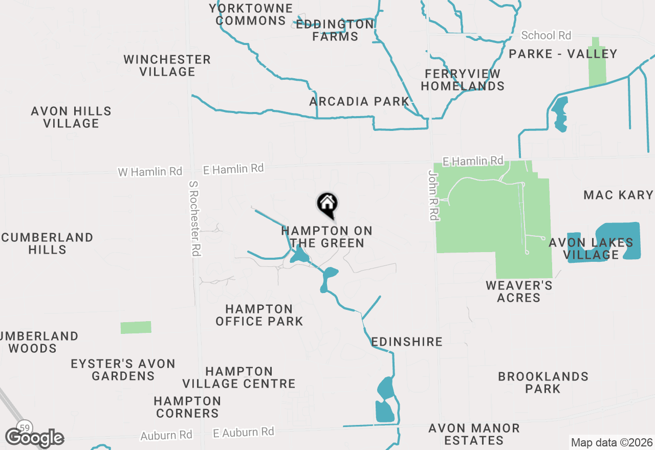Map of 521 Tennyson Drive, Rochester Hills, MI 48307