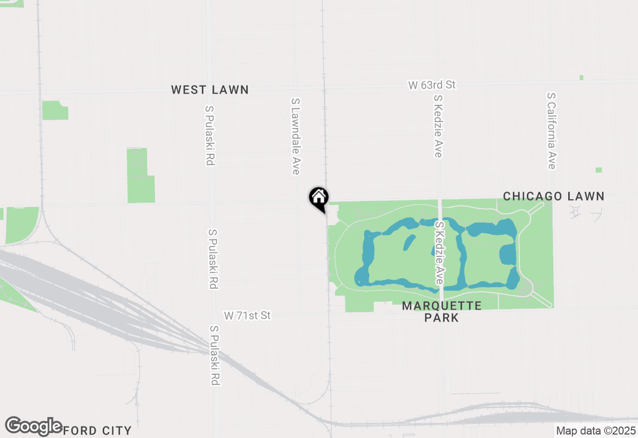 Map of 3613 W 67th Place, Chicago, IL 60629