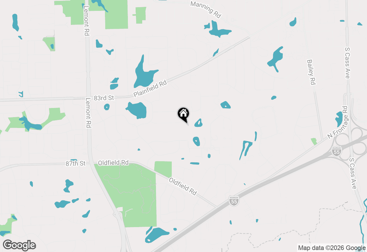 Map of 607 Berkshire Court, Downers Grove, IL 60516