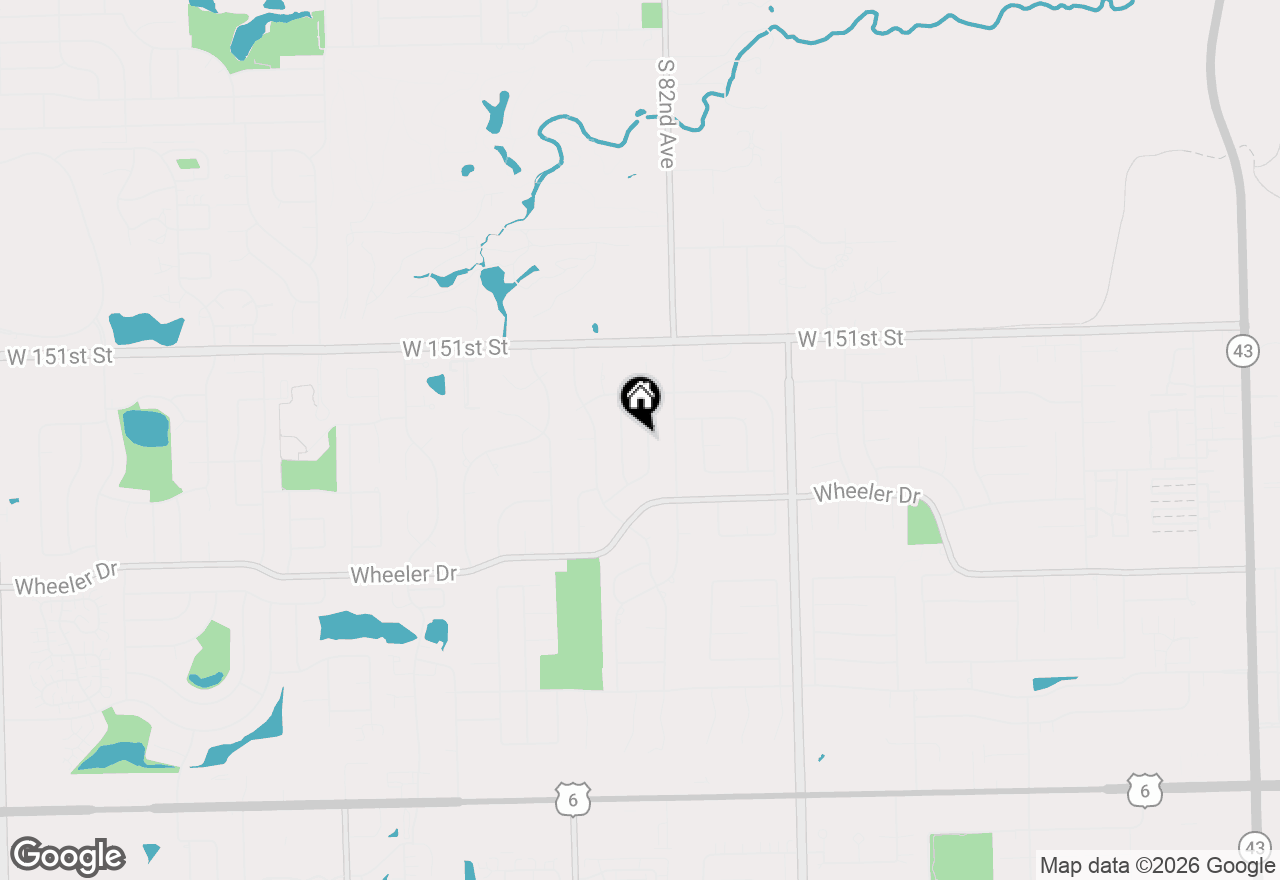 Map of 15242 Saint Andrews Drive, Orland Park, IL 60462