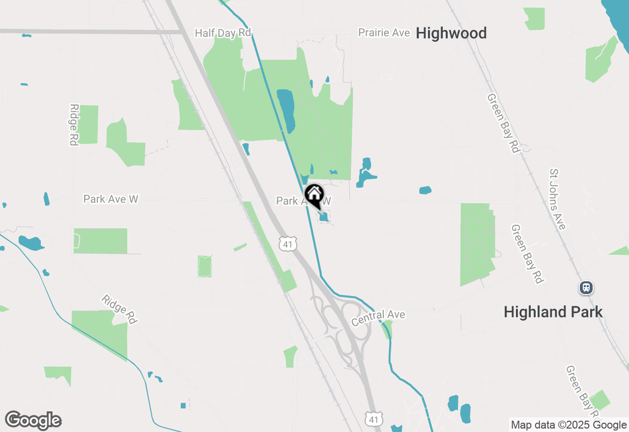 Map of 1250 Park Avenue W #415, Highland Park, IL 60035