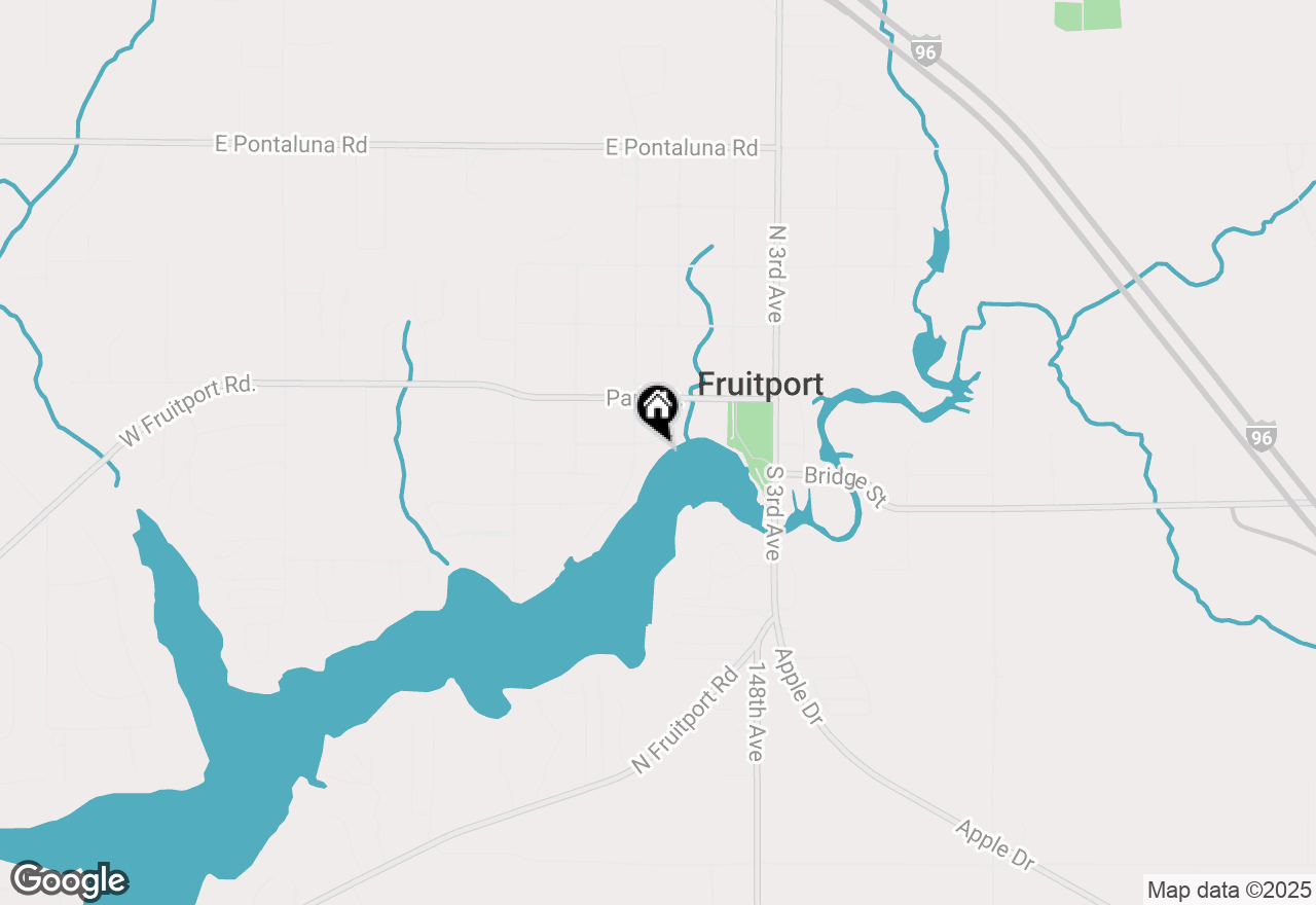 Map of 204 Lake Street, Fruitport, MI 49415