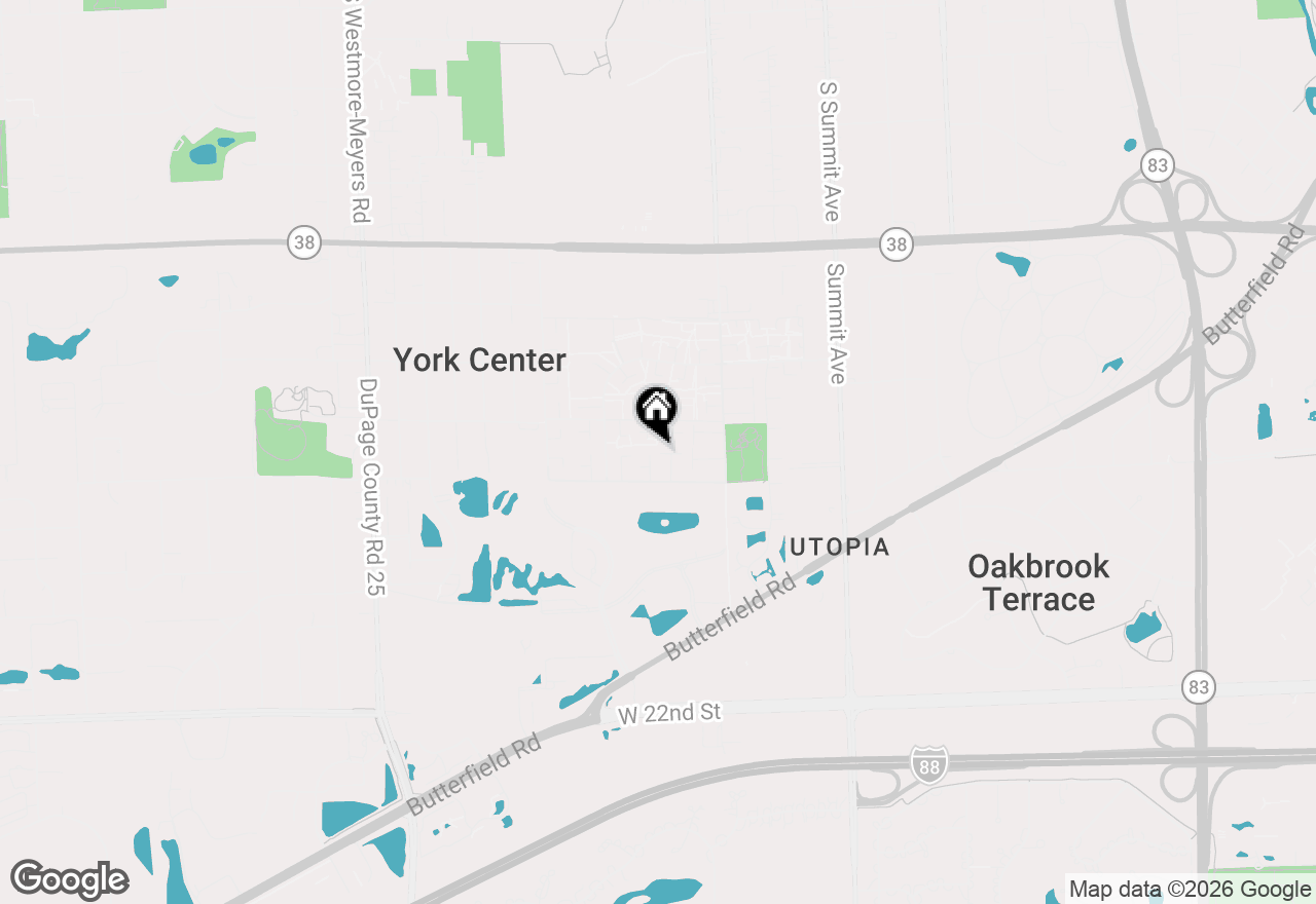 Map of 1S300 Stratford Lane, Villa Park, IL 60181