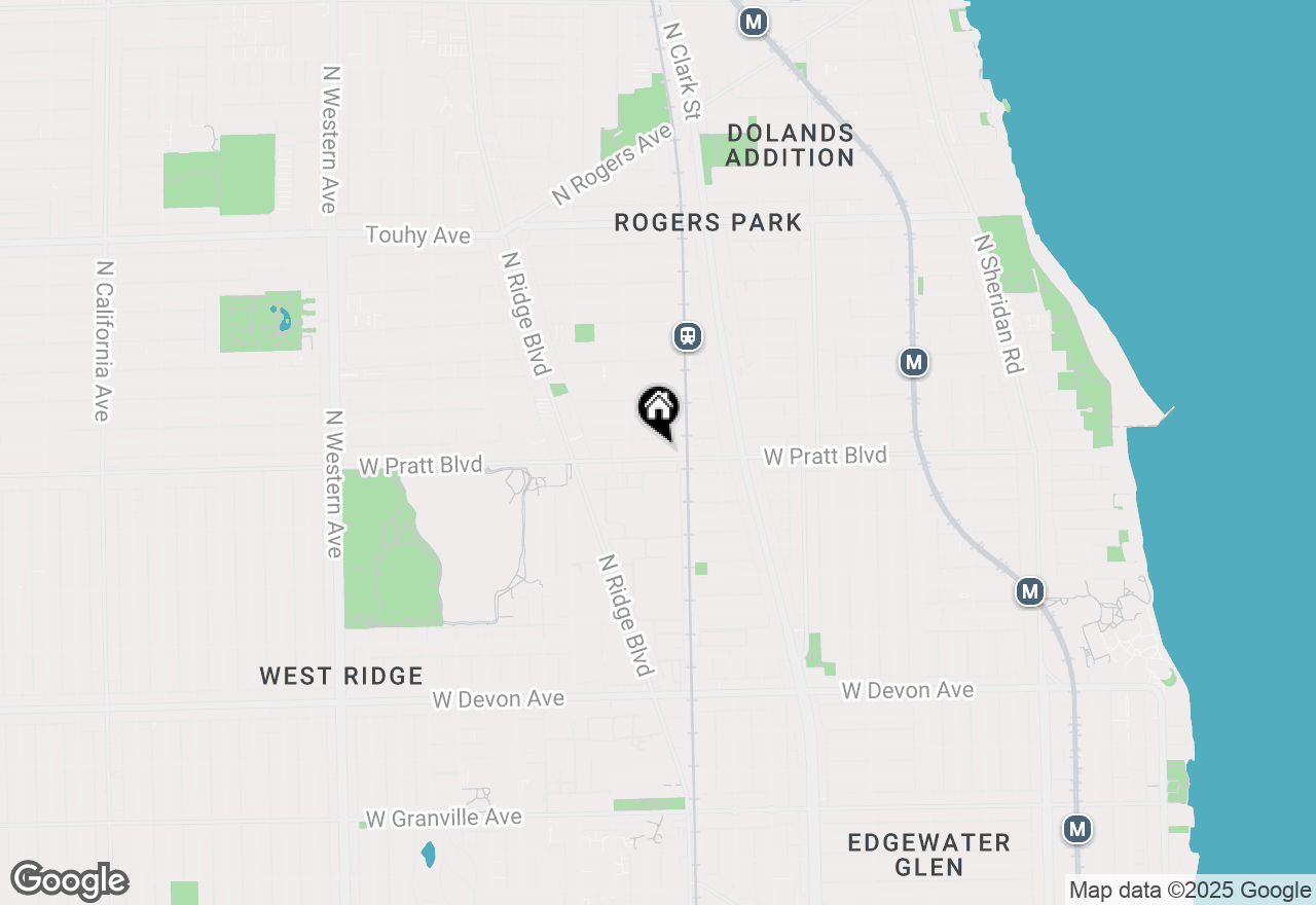 Map of 1826 W Pratt Boulevard, Chicago, IL 60626