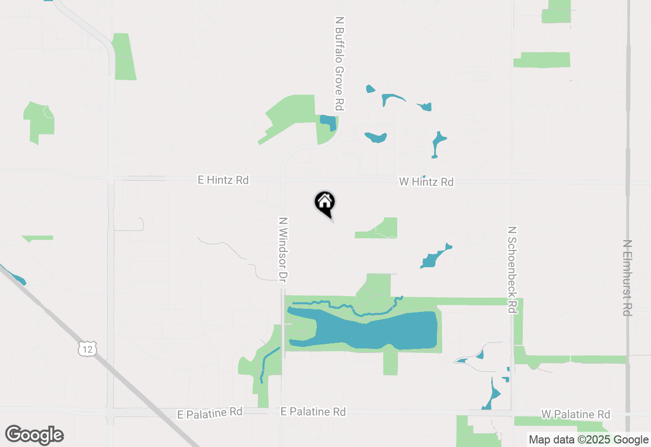 Map of 2606 N Stratford Road, Arlington Heights, IL 60004