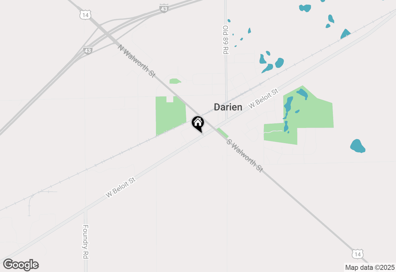 Map of 204 W Beloit Street, Darien, WI 53114