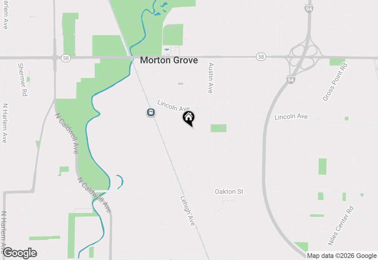 Map of 8318 Avalon Drive, Morton Grove, IL 60053