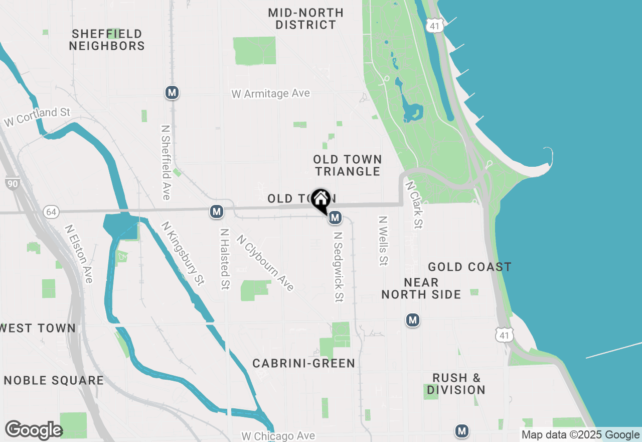 Map of 1530 N Hudson Avenue #3, Chicago, IL 60610