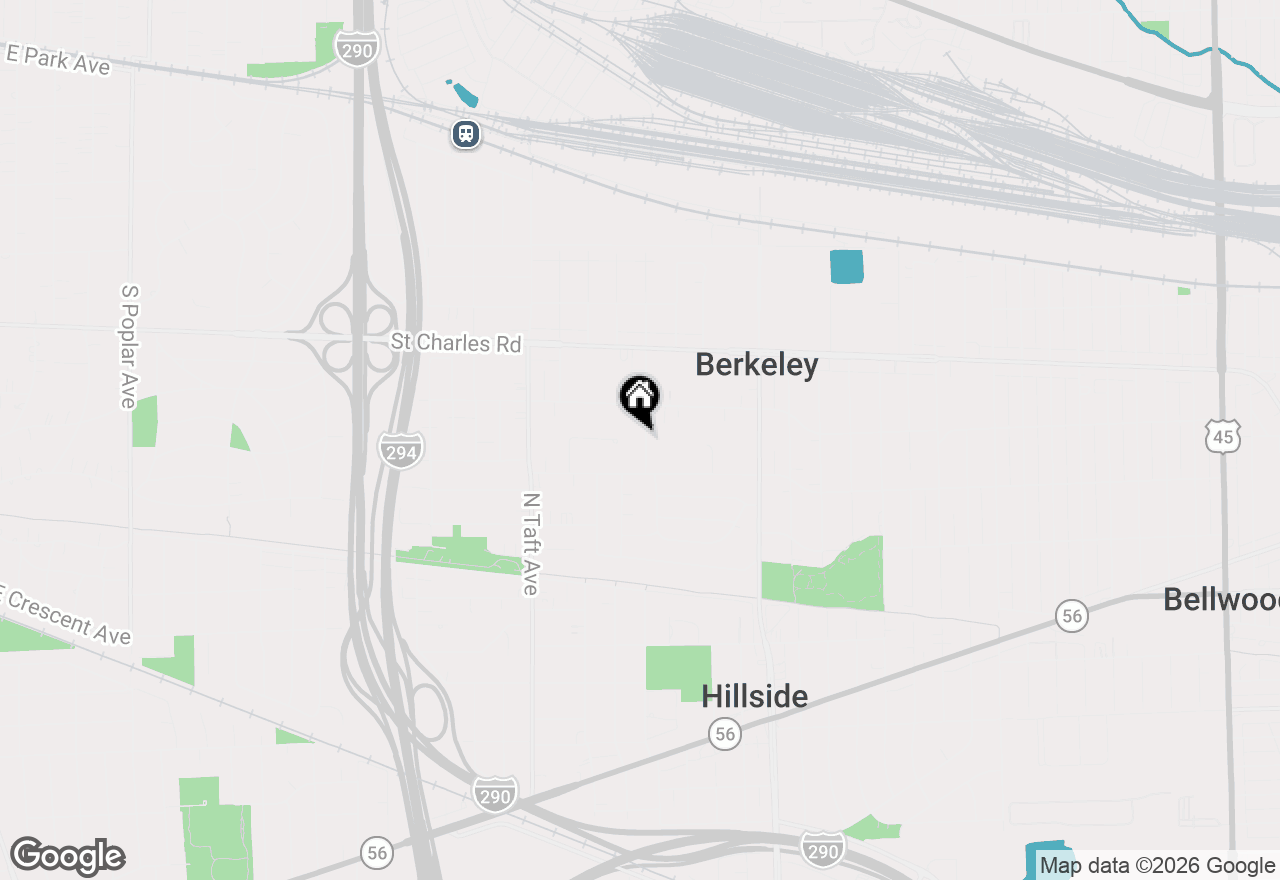 Map of 1522 N Hillside Avenue, Berkeley, IL 60163