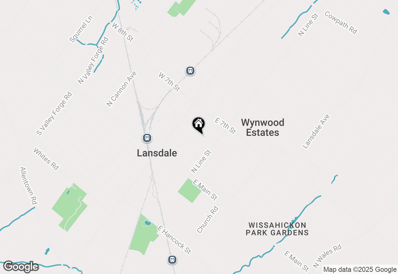 Map of 117 E 5th Street, Lansdale, PA 19446