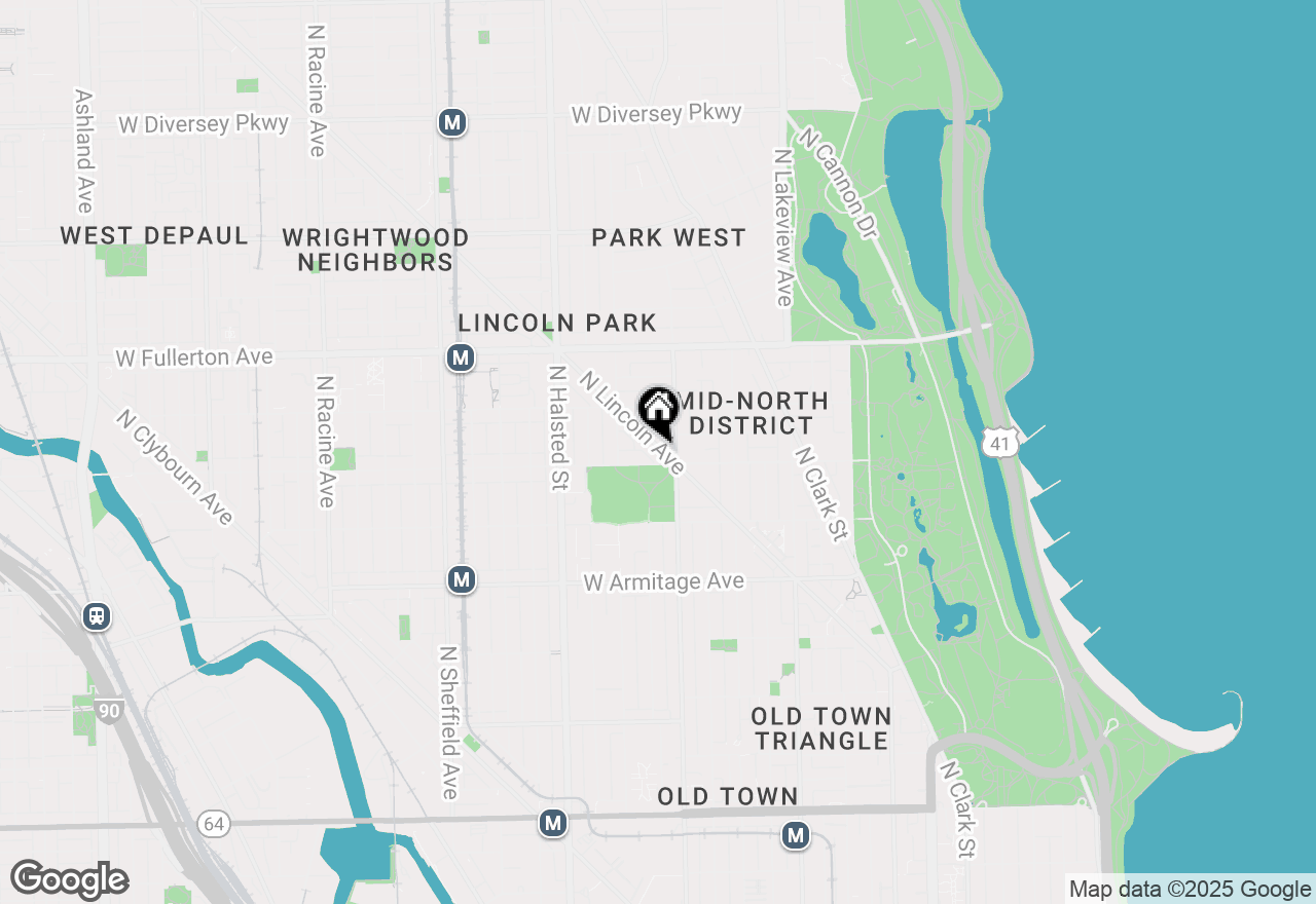 Map of 2214 N Lincoln Avenue, Chicago, IL 60614