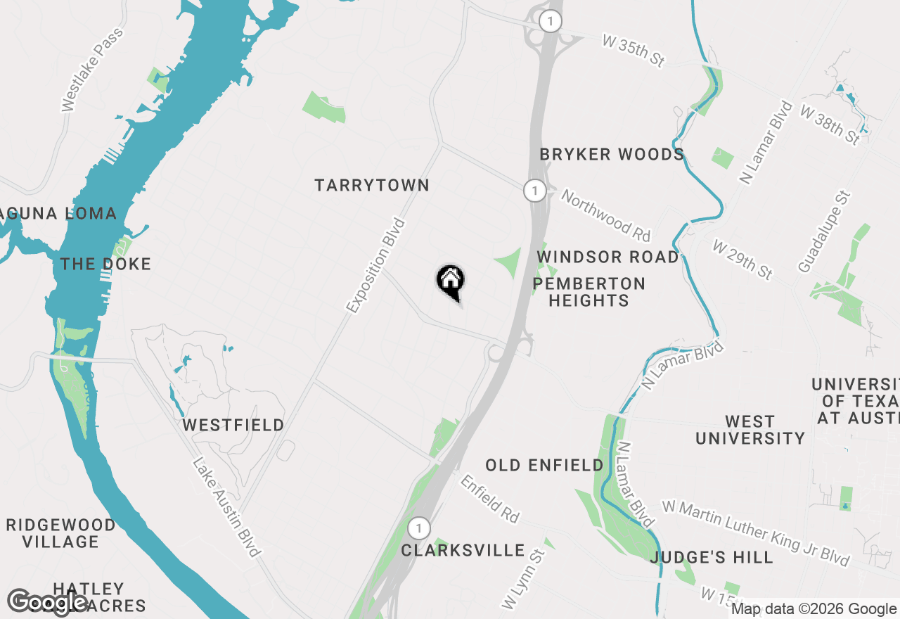 Map of 2411 Mccall Rd, Austin, TX 78703