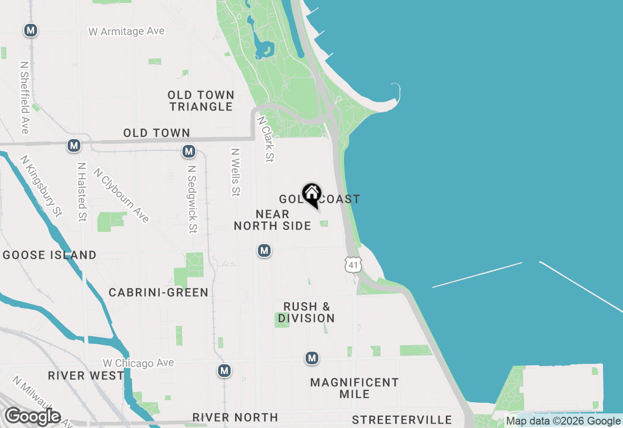 Map of 20 E Goethe Street #206, Chicago, IL 60610