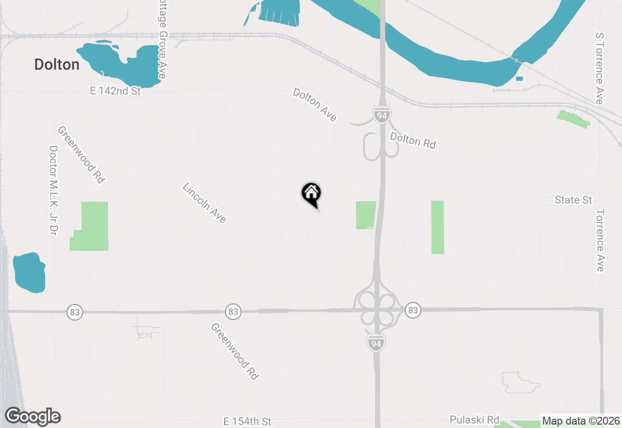 Map of 14622 Kenwood Avenue, Dolton, IL 60419