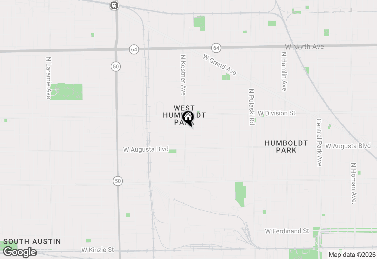 Map of 4348 W Thomas Street, Chicago, IL 60651