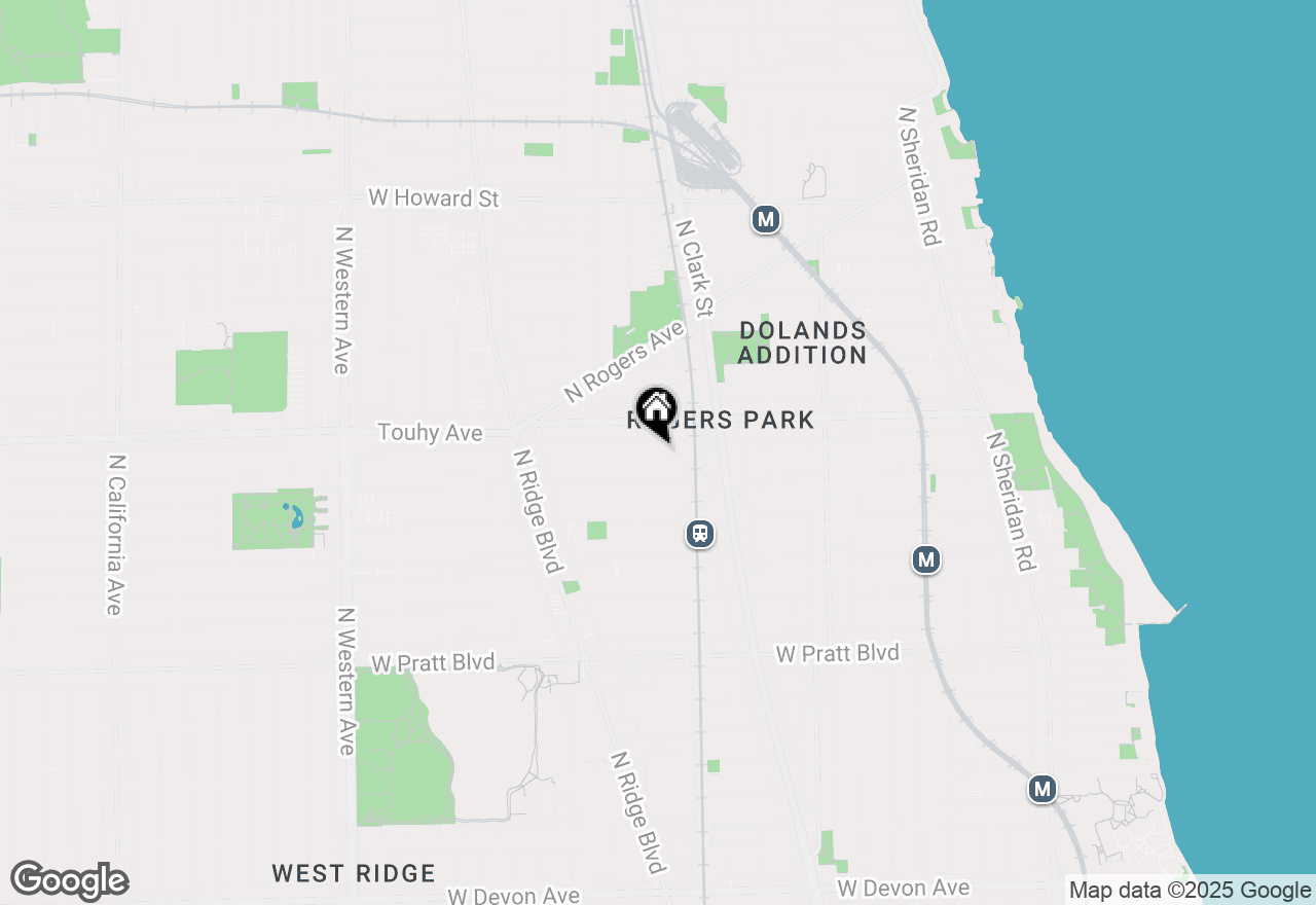 Map of 1832 W Estes Avenue, Chicago, IL 60626