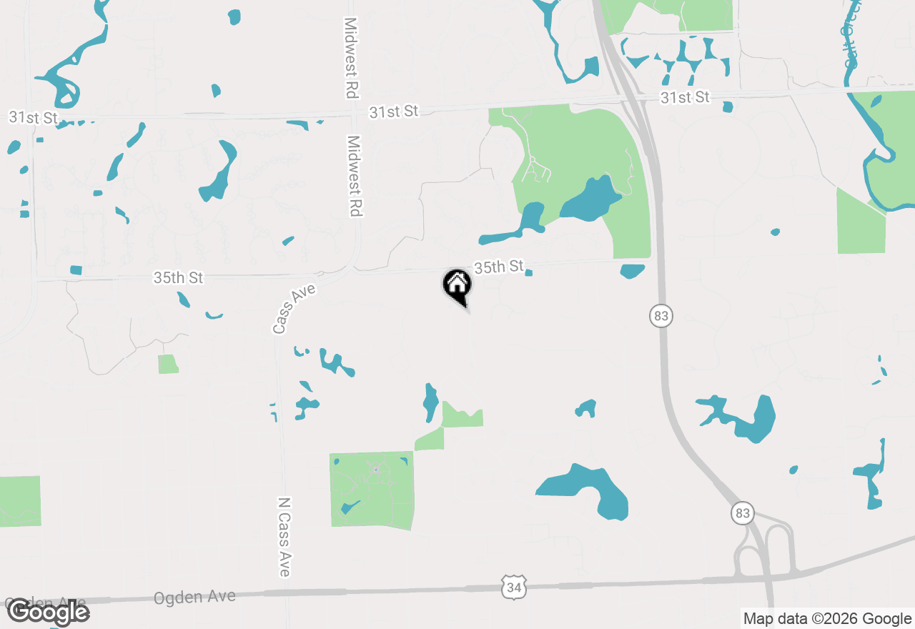 Map of 1101 Oakwood Drive, Westmont, IL 60559