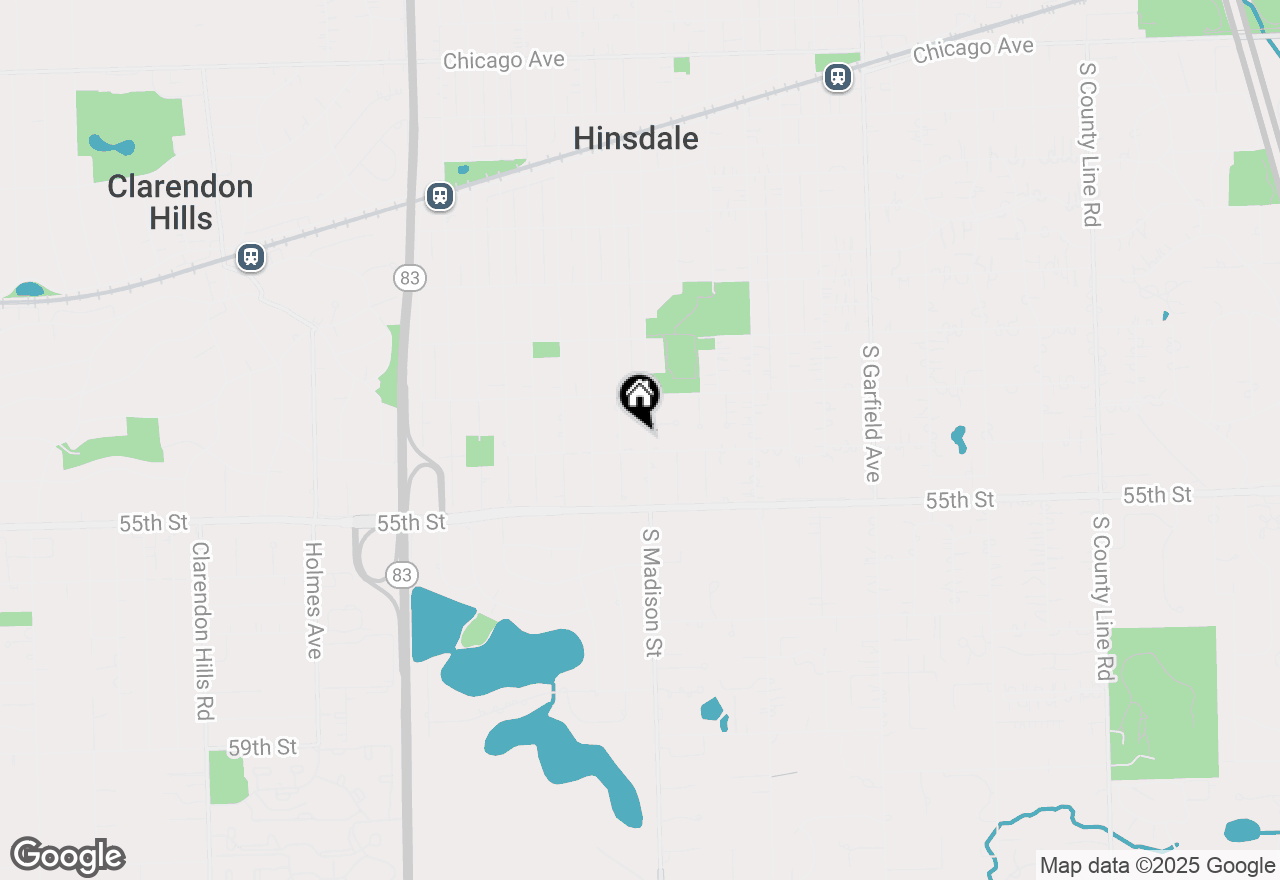 Map of 840 S Madison Street, Hinsdale, IL 60521